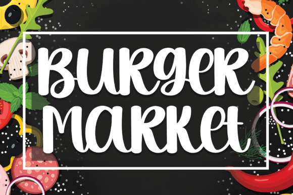 Burger Market: A Handwritten Font for Every Creative Project
