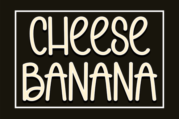 Cheese Banana: A Fresh Take on Handwritten Typography
