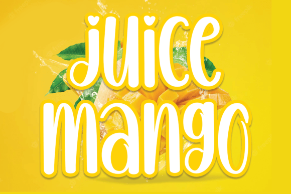 Juice Mango: The Handwritten Font for a Cool, Relaxed Vibe