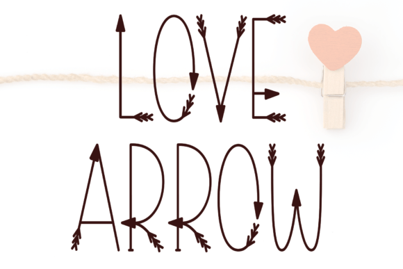 Love Arrow: A Sweet Handwritten Font with Charming Details
