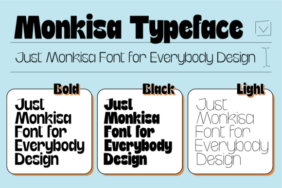 Monkisa: A Modern Art-Deco Typeface for Distinctive Designs