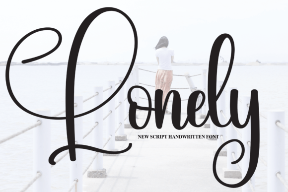 The Graceful Flow of the Lonely Handwritten Font