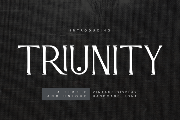 Triunity: A Modern Sans-Serif for Authentic Visual Design